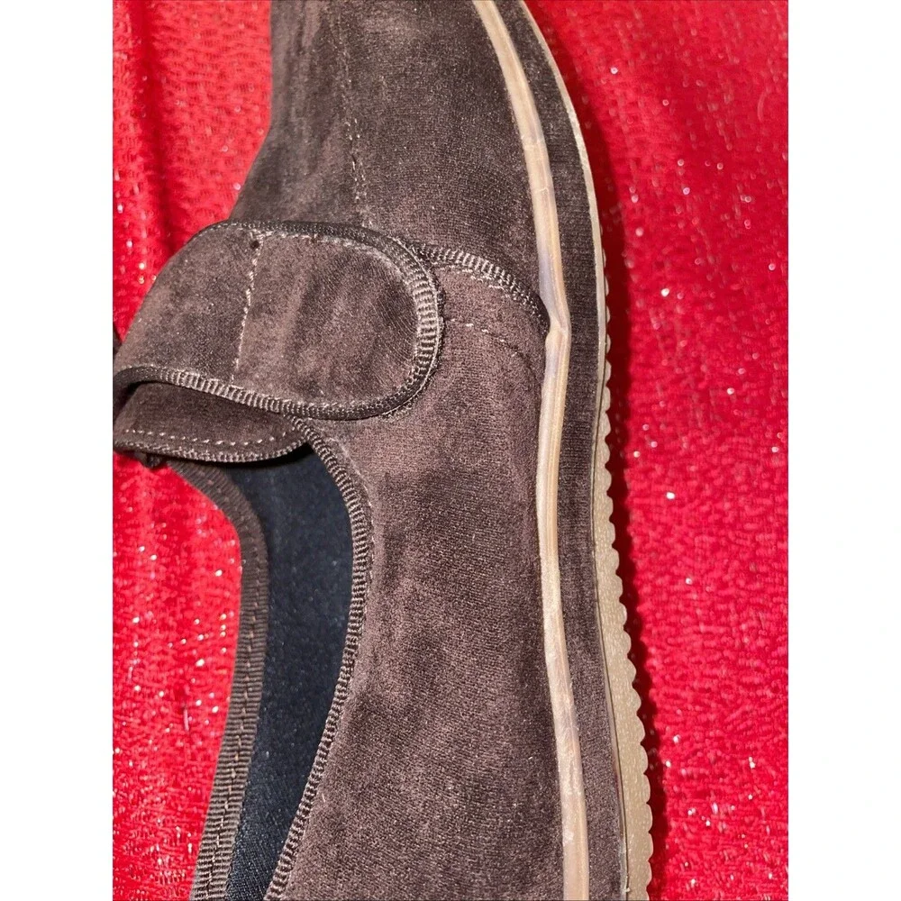 Womens Size 7M 1903 Beacon Sneaker Comfort Shoes Brown Velco Closing Clean